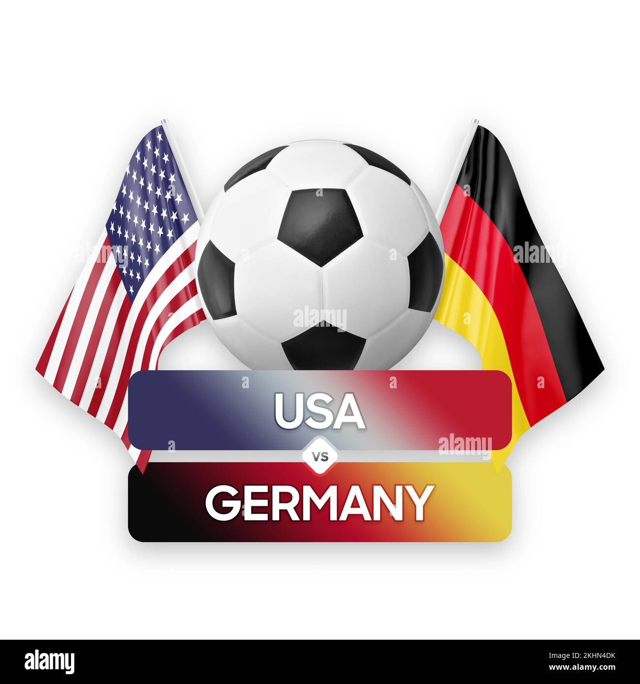 USA vs Germany national teams soccer football match competition concept