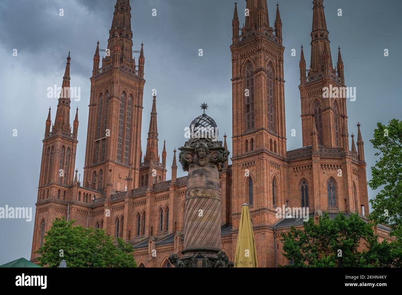 Marktkirche, Marktplatz, Wiesbaden, Hessen, Deutschland Stock Photo - Alamy