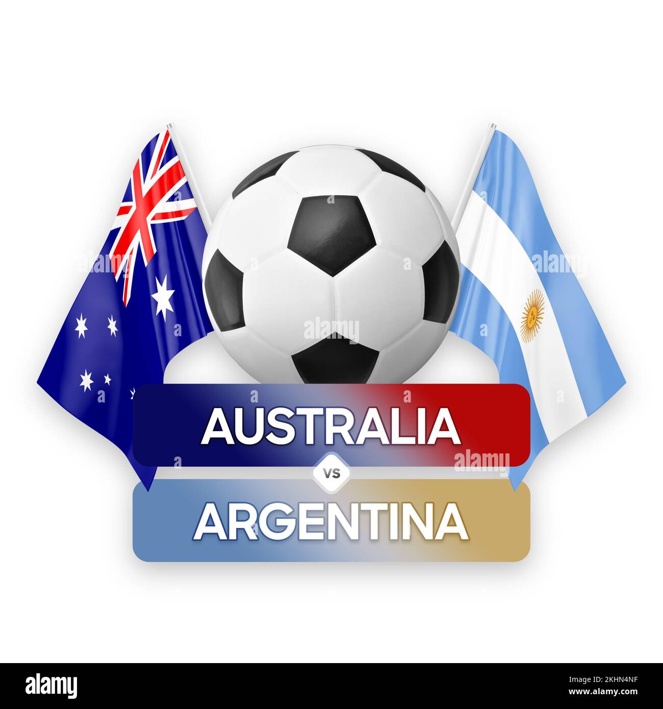 Australia Vs Argentina National Teams Soccer Football Match Competition