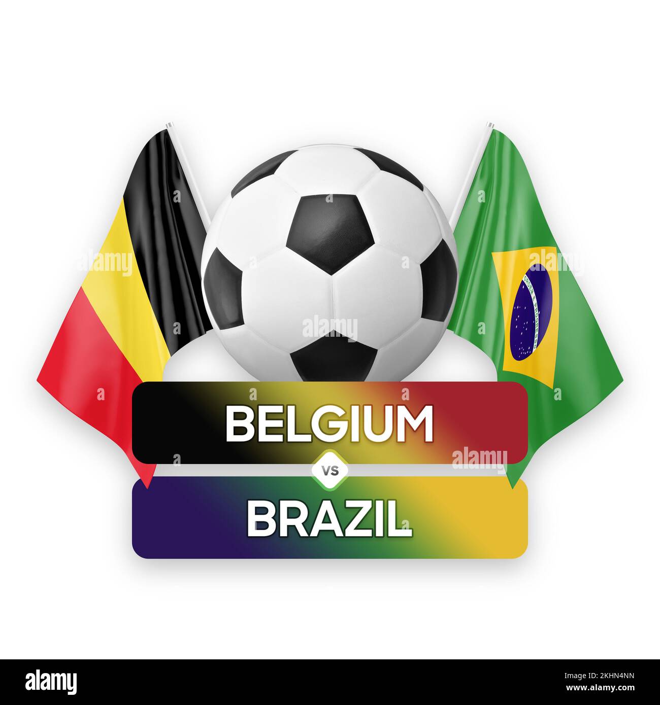 Belgium vs Brazil national teams soccer football match competition