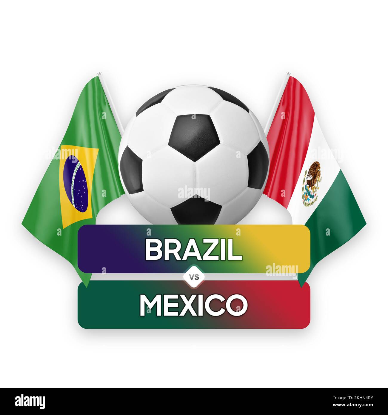 Brazil vs Mexico national teams soccer football match competition