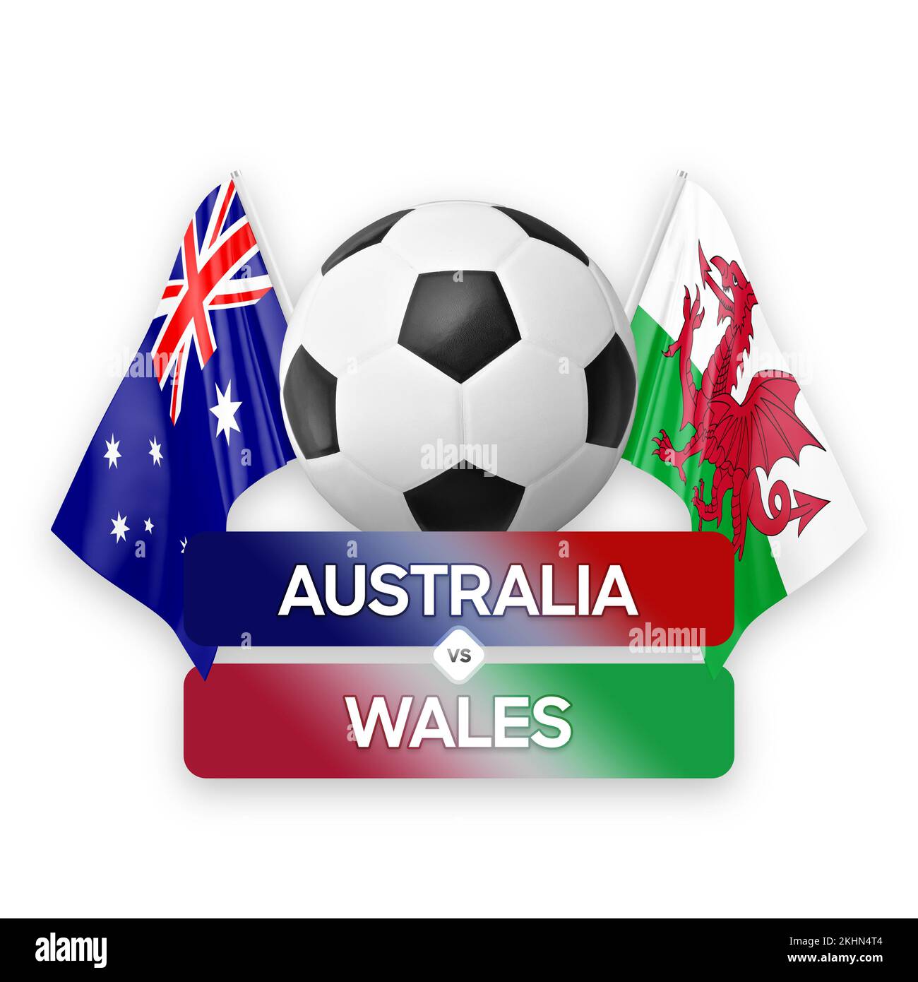 Australia vs Wales national teams soccer football match competition