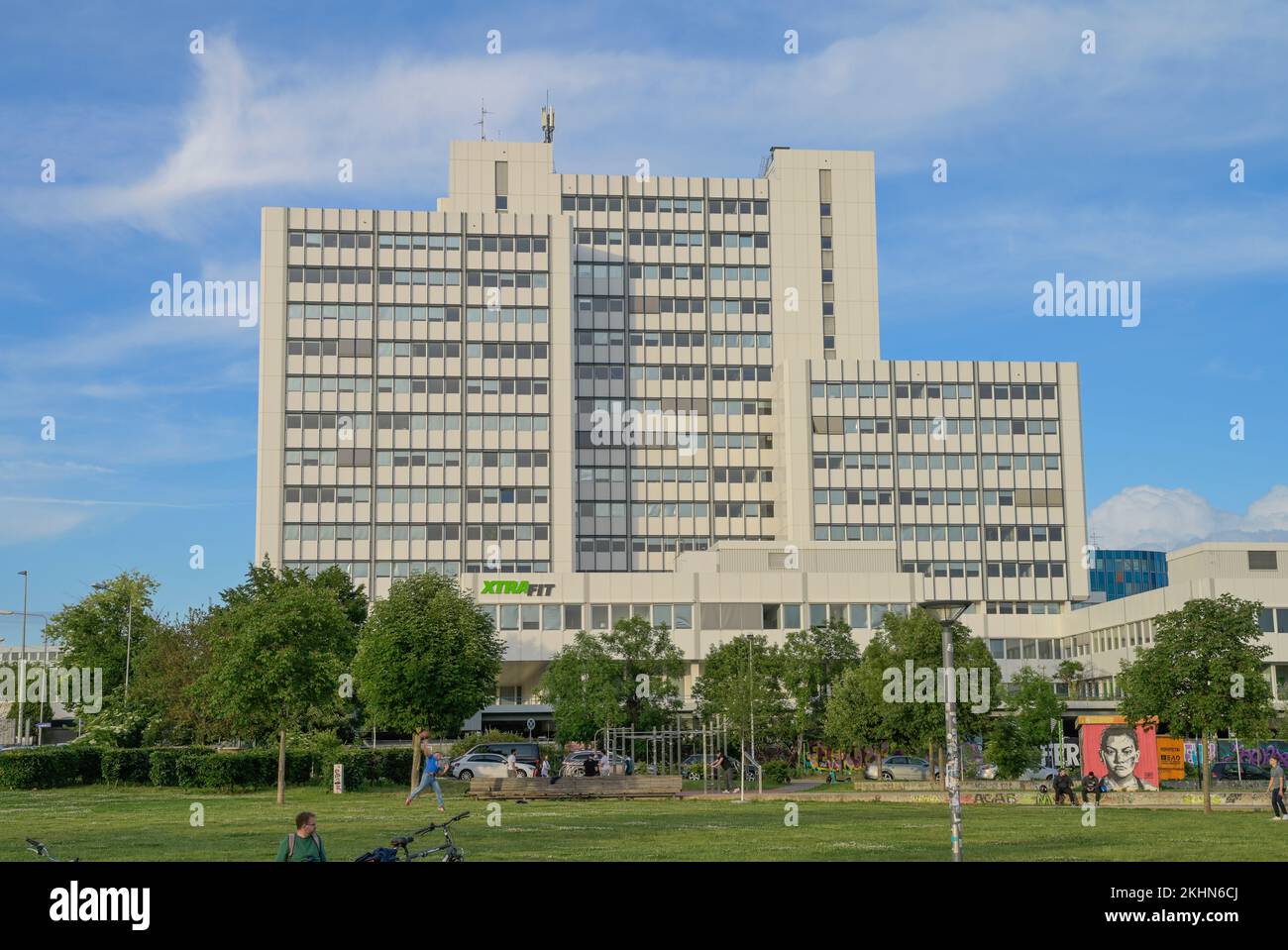 BüroHochhaus, Mainzer Straße, Wiesbaden, Hessen, Deutschland Stock