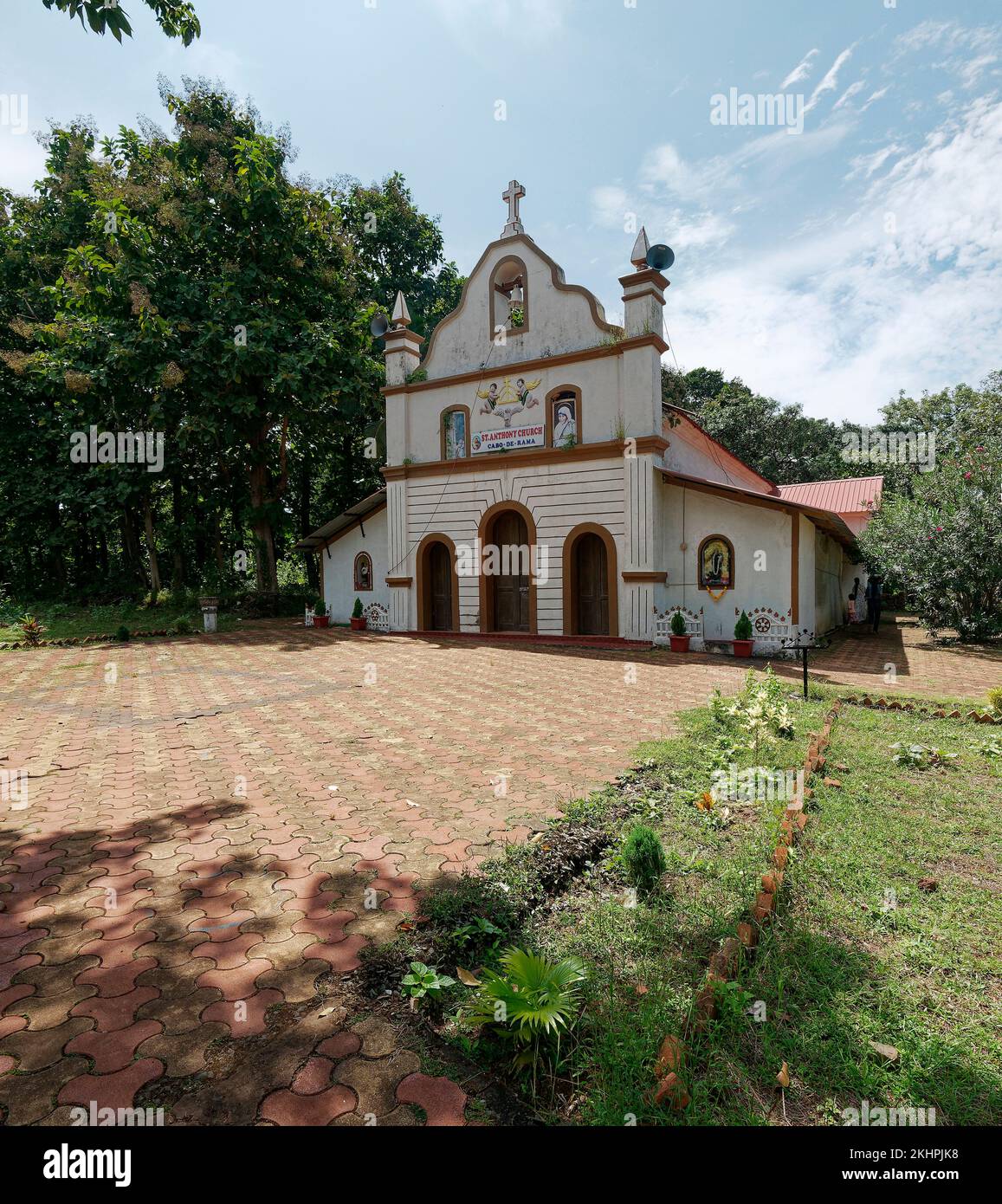 Ancient building of Saint Anthony Church in Cabo de Rama Fort in Goa India 10 14 2022 Stock Photo