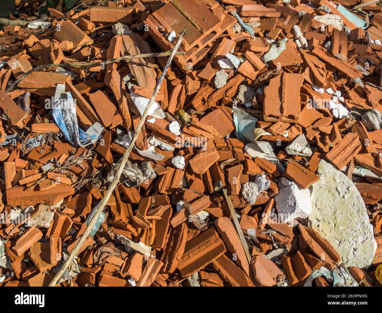 Rubble at a construction site Stock Photo - Alamy