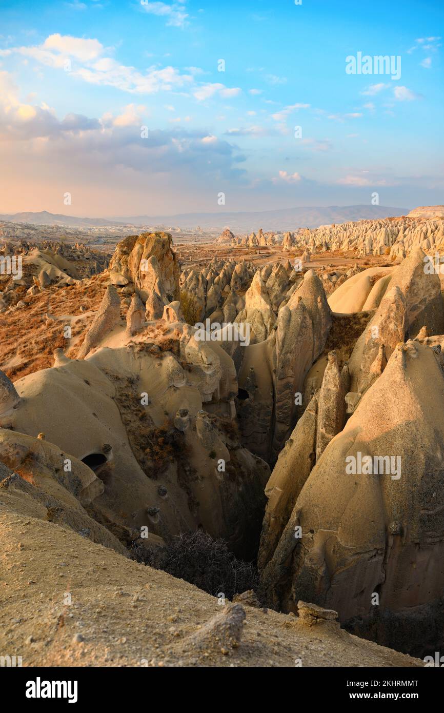Stunning view of some rock formations in the Red & Rose Valley in ...