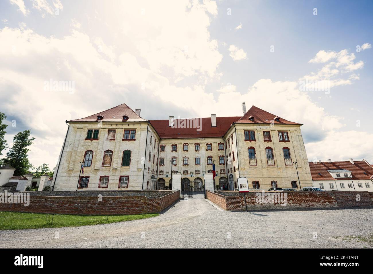 Chateau Kunstat, oldest castle in Moravia, Czech Republic Stock Photo