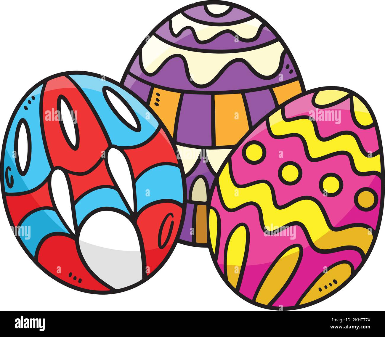 Easter eggs cartoon hi-res stock photography and images - Alamy