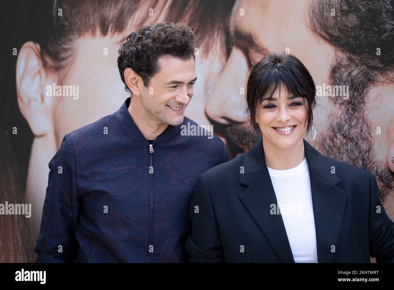Rome, Italy, November 24, 2022 - Viinicio Marchioni with Valentina