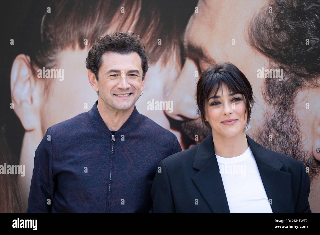 Rome, Italy, November 24, 2022 - Viinicio Marchioni with Valentina