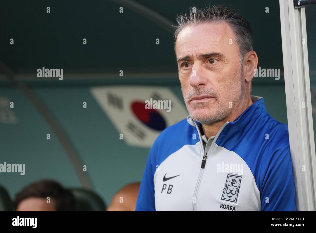 Rayan, Qatar. 23rd Nov, 2022. Korea Republic head coach Paulo Bento