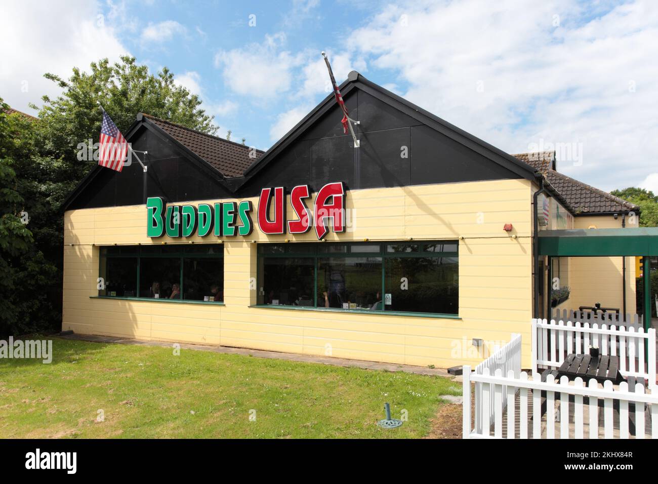 Travelodge & Buddies USA, Northampton, Upton Way, NN5 4EG Stock Photo