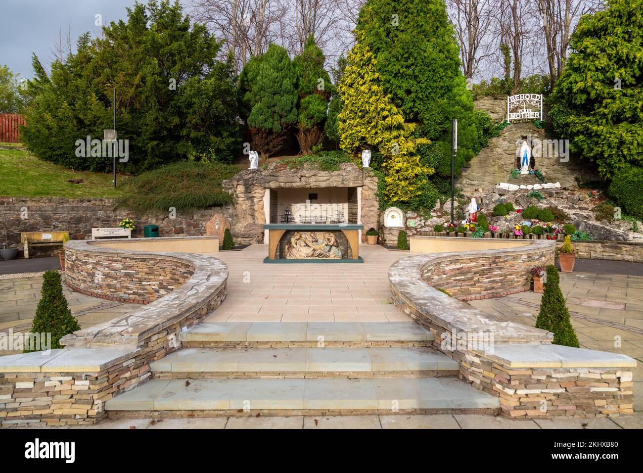 the Lourdes Shrine grotto at Carfin, Scotland's National Marian Shrine
