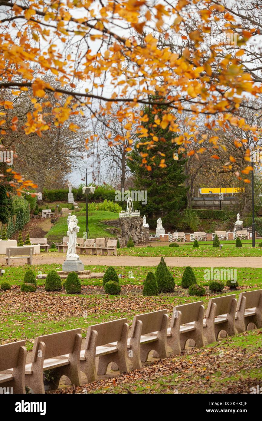 November at Carfin Grotto, Carfin, near Motherwell in North Lanarkshire