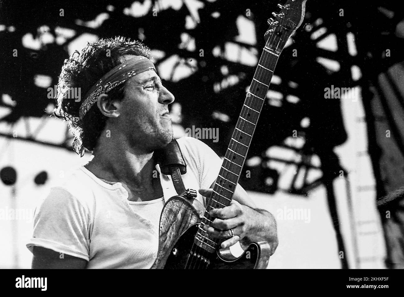 Bruce Springsteen in concert with the E Streetband in stadium Feyenoord