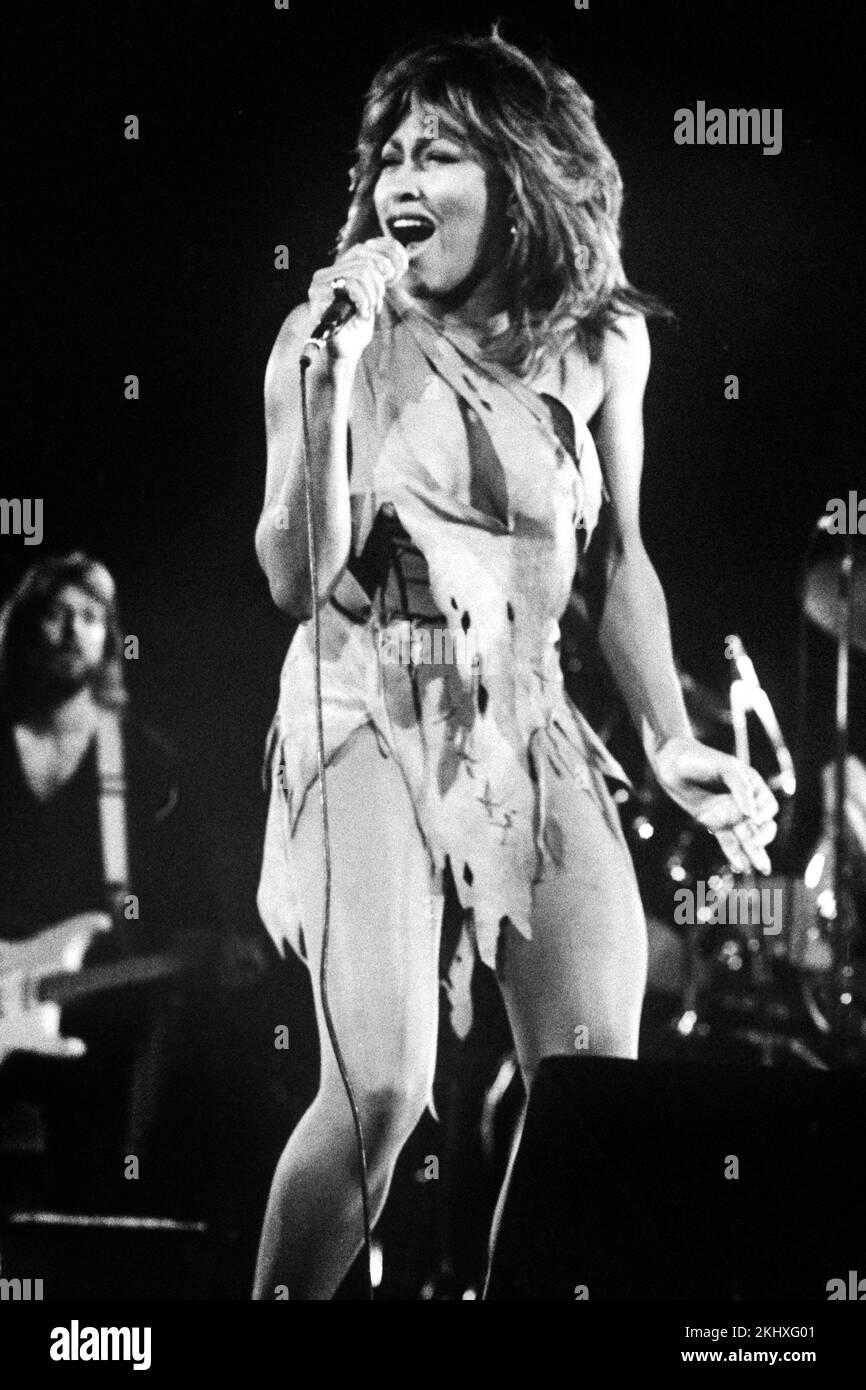 Tina Turner in concert  the Doelen Rotterdam Holland. 1982- vvbvanbree fotografie Stock Photo