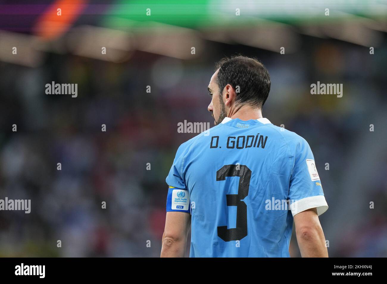 Rayan, Qatar. 23rd Nov, 2022. Diego Godin of Uruguay during the Qatar 2022 World Cup match, group H, date 1, between Uruguay and Korea Republic played at Education City Stadium on Nov 24, 2022 in Rayan, Qatar. (Photo by Bagu Blanco/PRESSINPHOTO) Credit: PRESSINPHOTO SPORTS AGENCY/Alamy Live News Stock Photo