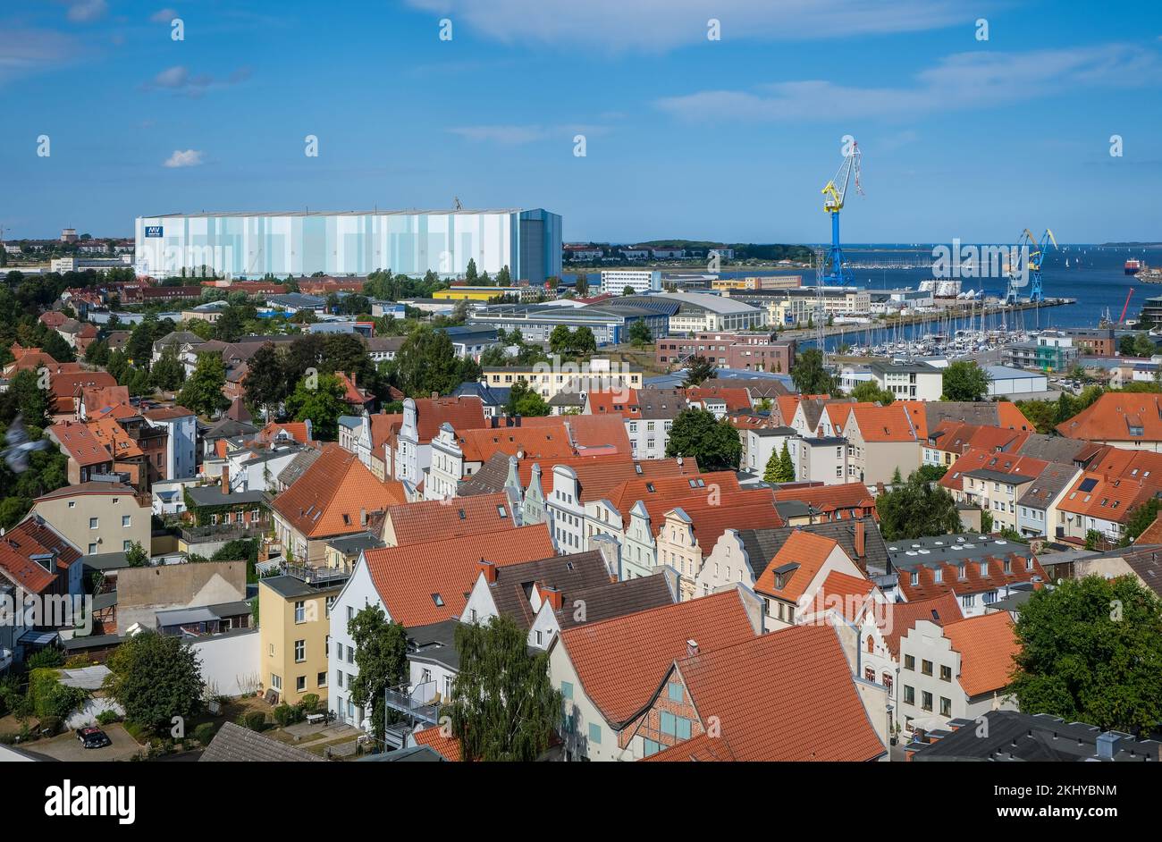 Wismar, Mecklenburg-Vorpommern, Germany - city view old town Wismar ...