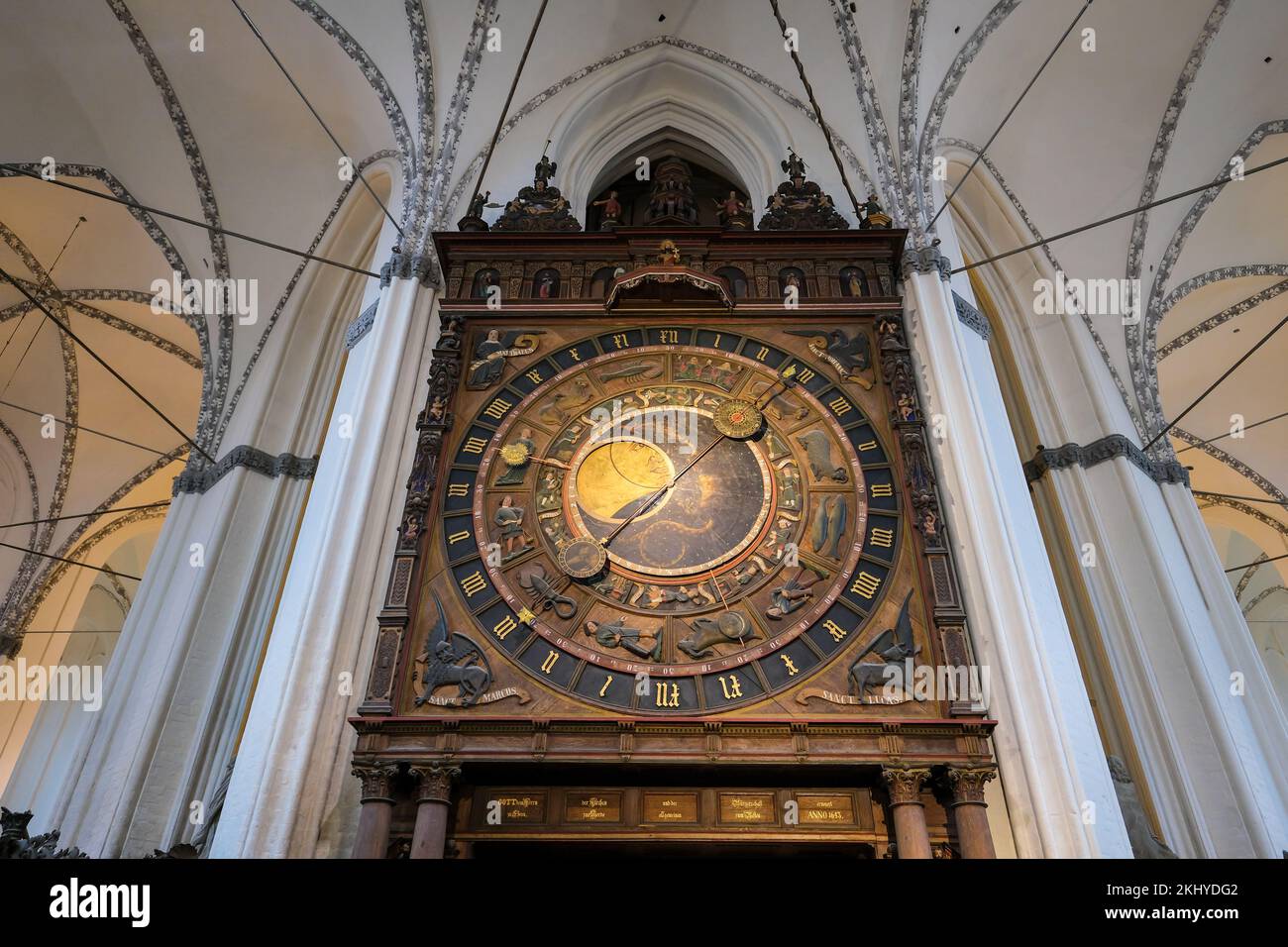 Rostock, MecklenburgVorpommern, Germany The Astronomical Clock in St