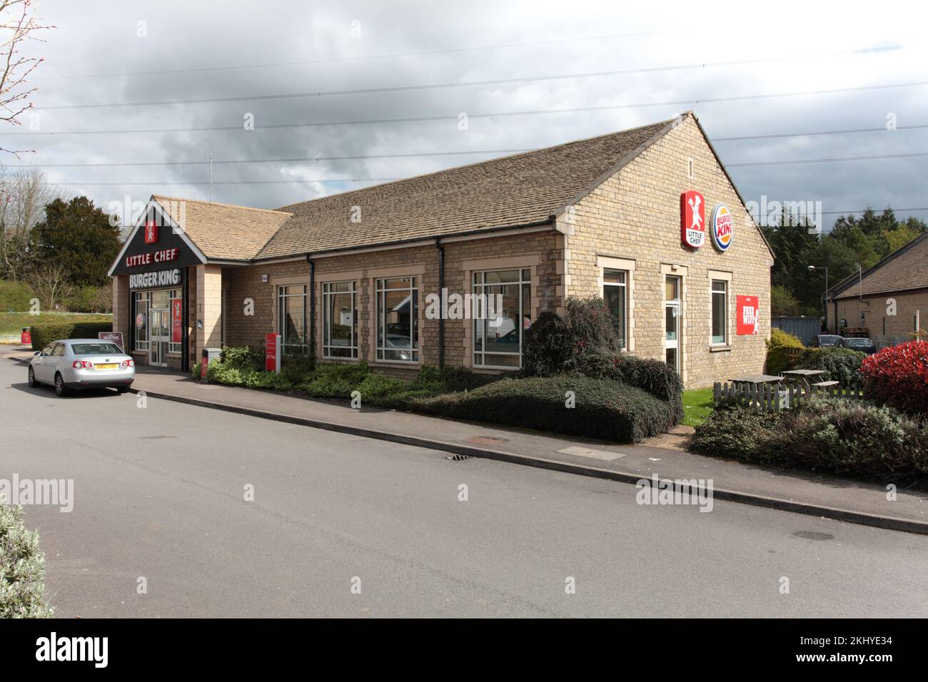 Travelodge and Little Chef/Burger King, Cirencester Stock Photo