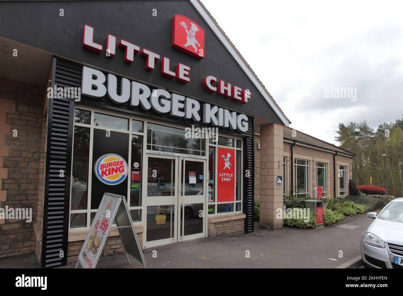 Travelodge and Little Chef/Burger King, Cirencester Stock Photo