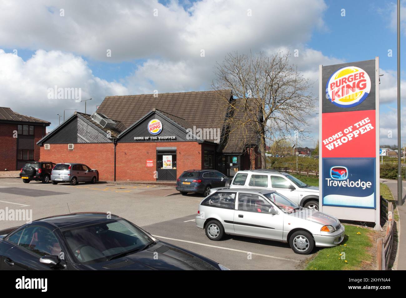 Travelodge/Burger King, Chesterfield Stock Photo