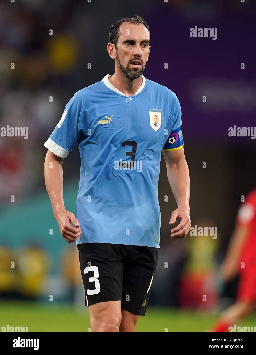 Uruguay's Diego Godin during the FIFA World Cup Group H match at the Education City Stadium, Doha, Qatar. Picture date: Thursday November 24, 2022. Stock Photo