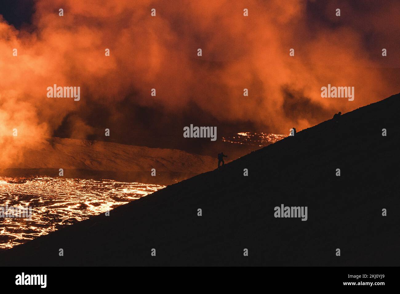The Fagradalsfjall Volcano eruption in Iceland Stock Photo - Alamy