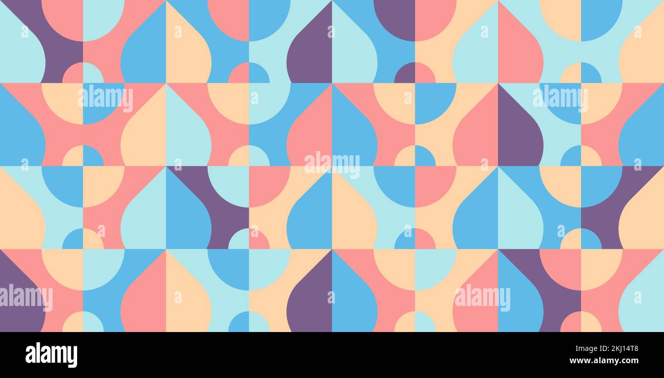 Abstract pattern from simple geometric figures. Seamless pattern in ...