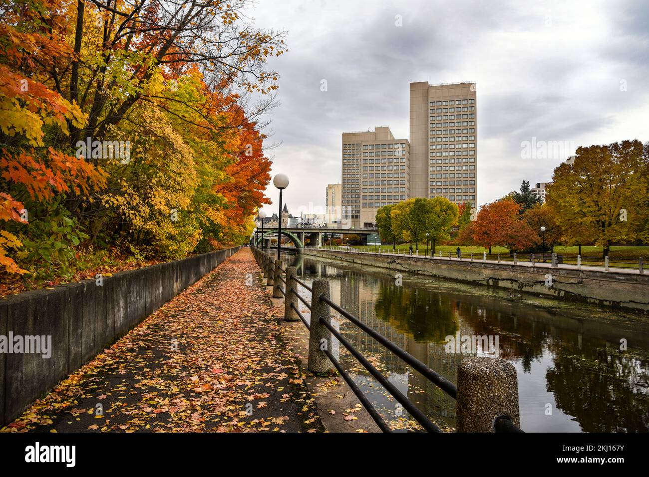 Autumn in Rideau Canal Stock Photo