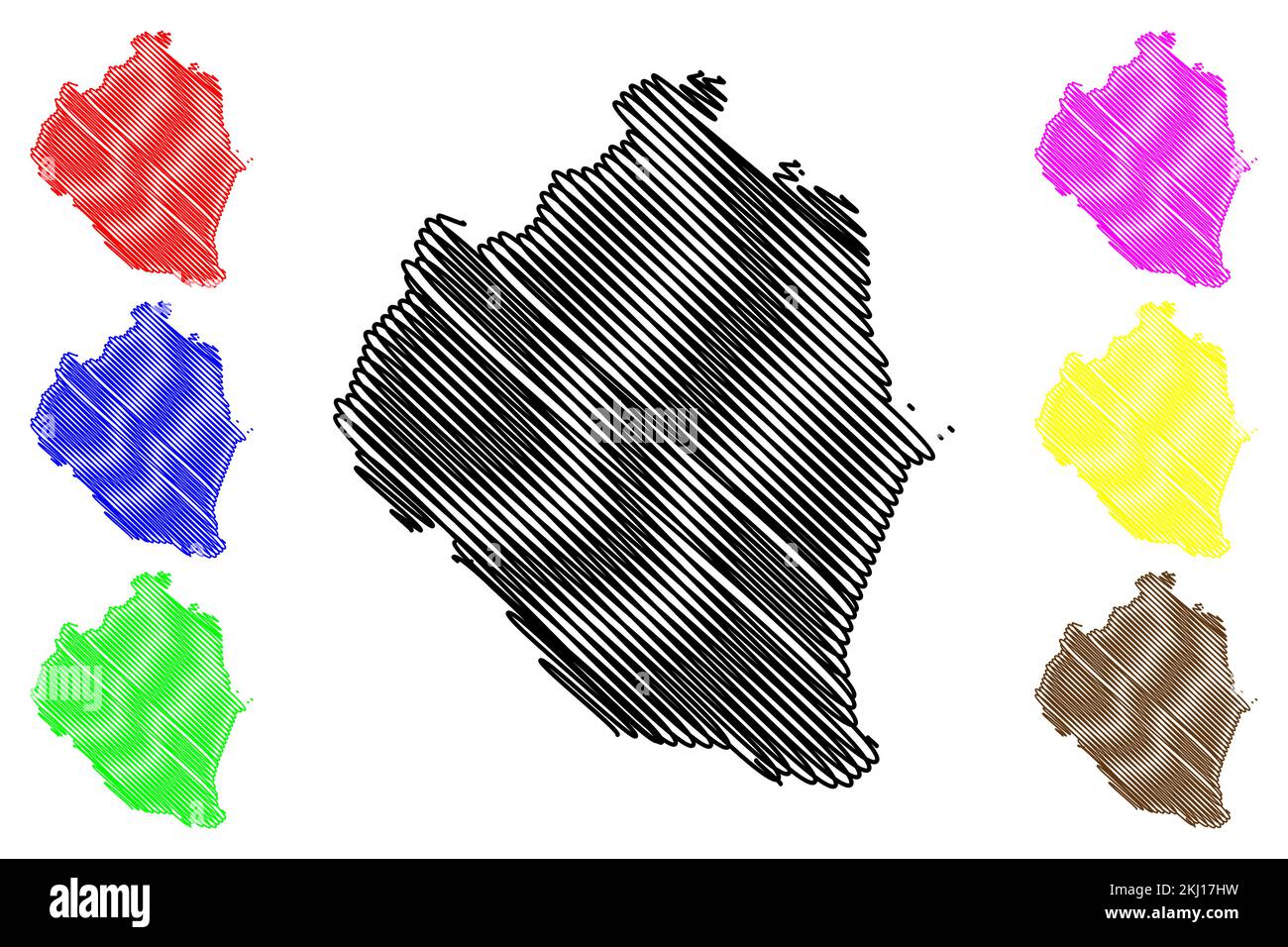 Sarigan Island Commonwealth of - Sarigan Island Commonwealth Of The Northern Mariana Islands Pacific Ocean United States Of America Usa Map Vector Illustration Scribble Sketch S 2KJ17HW 