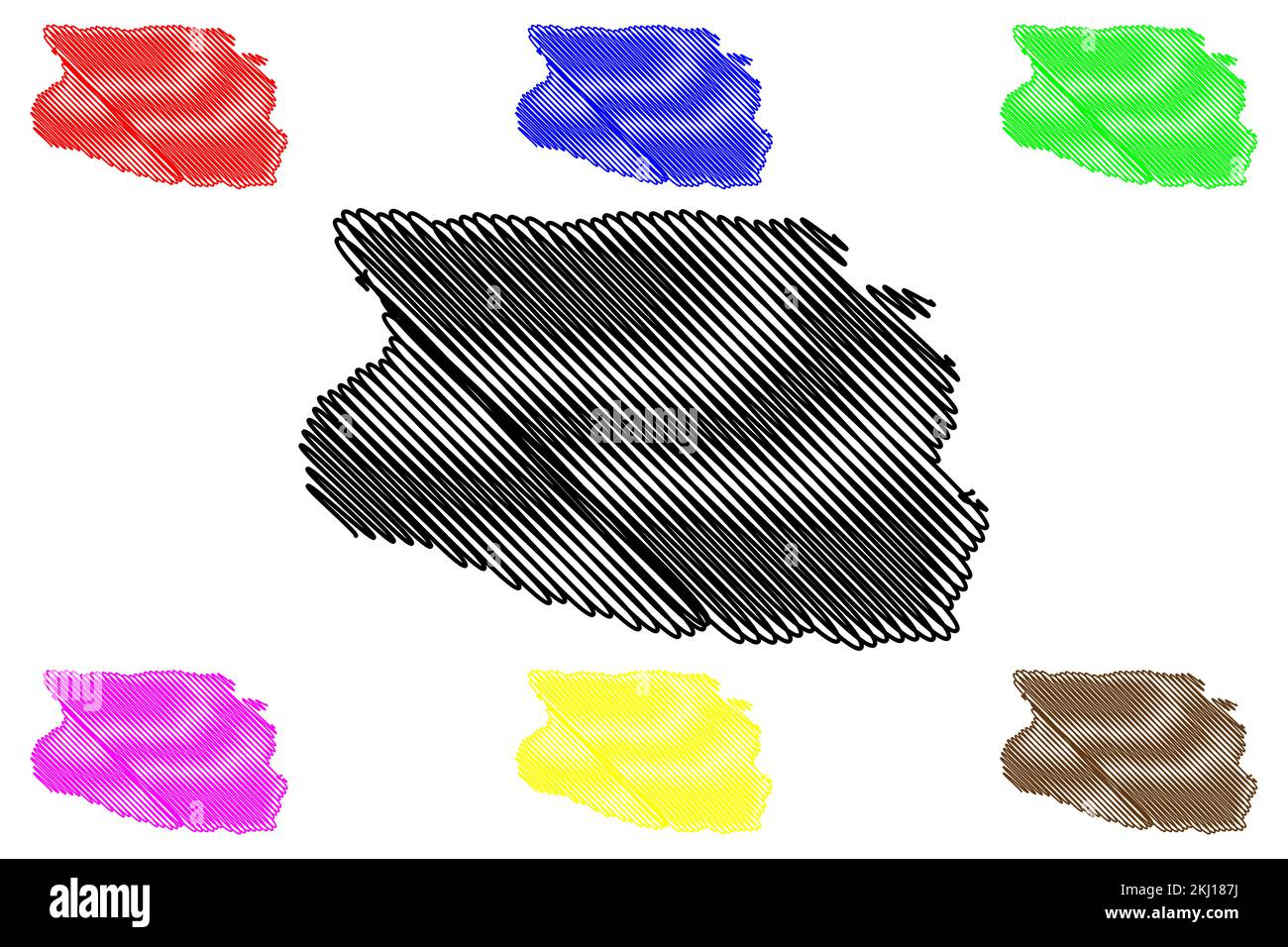 Colon de santa fe Stock Vector - Santa Fe Island Republic Of Ecuador Pacific Ocean Latin Or South America Galapagos Islands Archipielago De Colon Map Vector Illustration Scribb 2KJ187J 