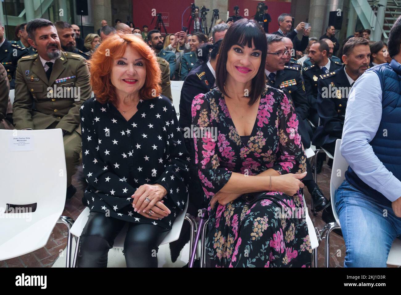 Madrid, Spain. 24th Nov, 2022. María Jesús González and Irene Villa González seen at the 'Adopt a 4-legged hero campaign' at Casa real de correos. Credit: SOPA Images Limited/Alamy Live News Stock Photo