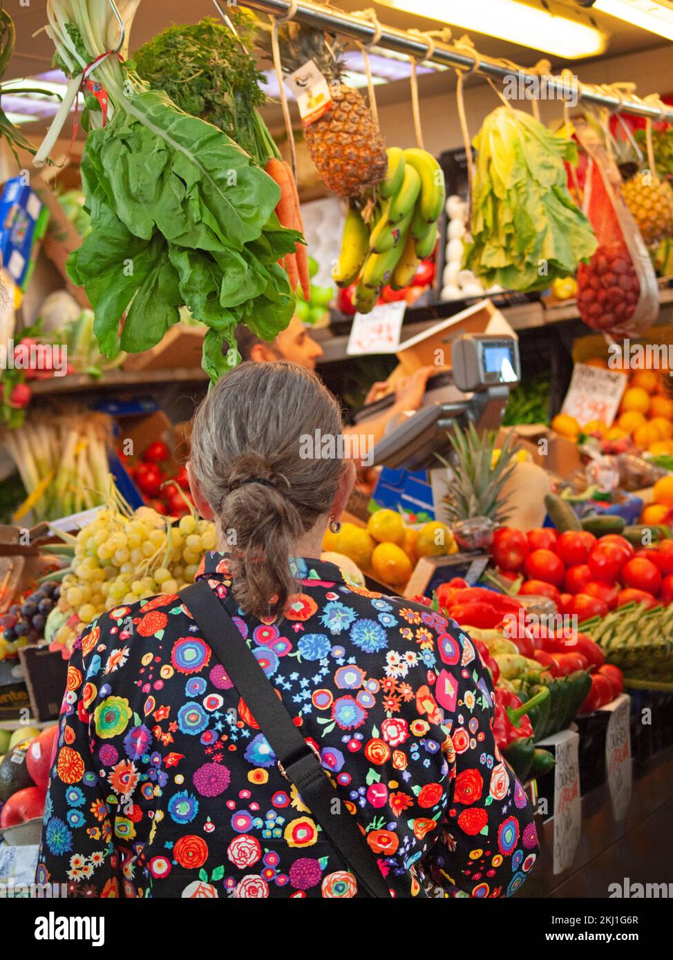 Fruit and veg on a market stall in Cadiz, Spain Stock Photo Alamy