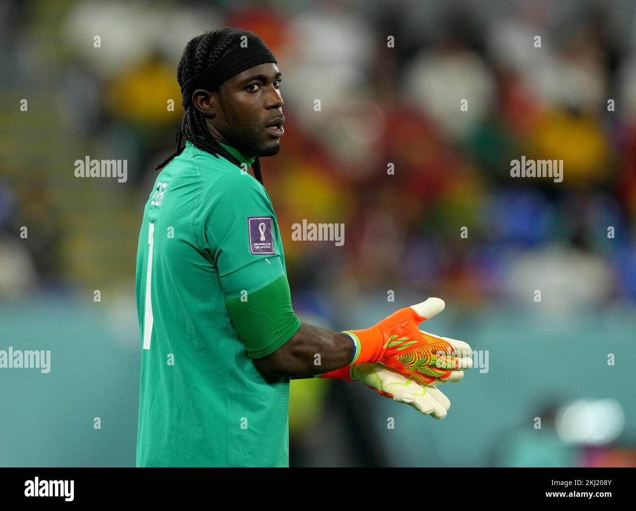 Ghana goalkeeper Lawrence Ati-Zigi during the FIFA World Cup Group H match at Stadium 974 in Doha, Qatar. Picture date: Thursday November 24, 2022. Stock Photo