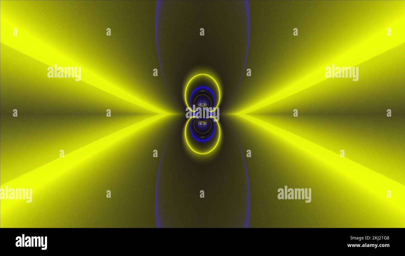 Neon tunnel. Computer generated 3d render Stock Photo - Alamy