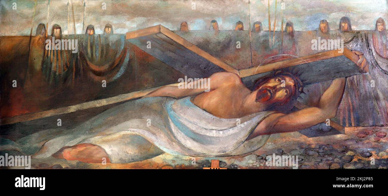 Jesus falls the second time hi-res stock photography and images - Alamy