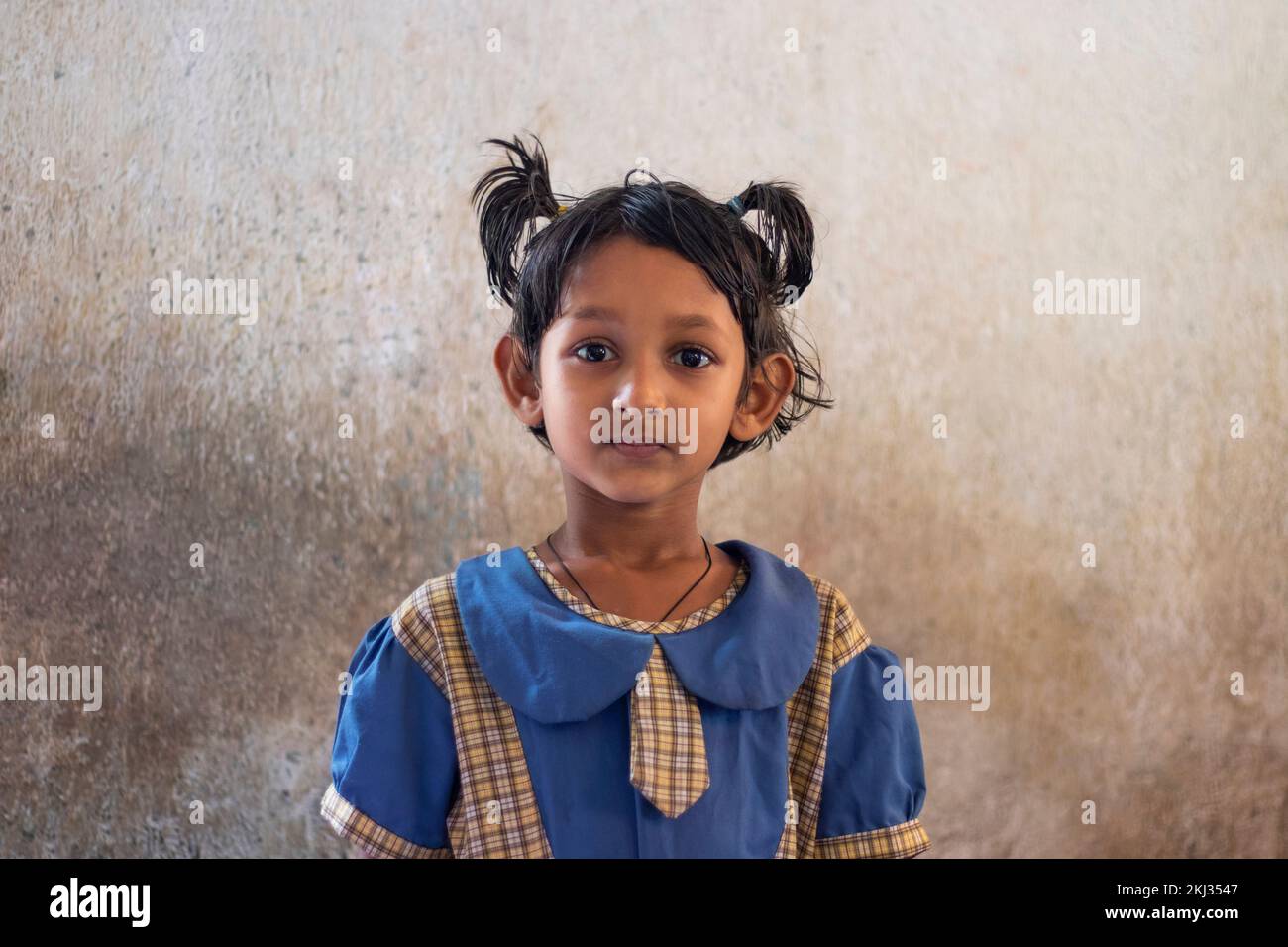 school girl looking at camera in classroom Stock Photo - Alamy