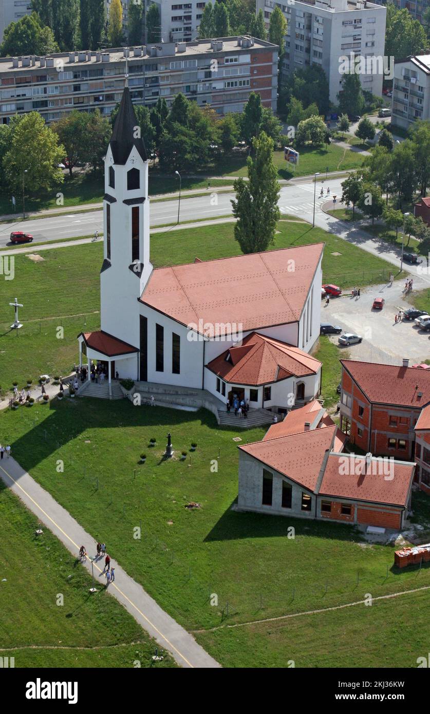 Parish Church of the Sacred Heart of Jesus in Karlovac, Croatia Stock ...