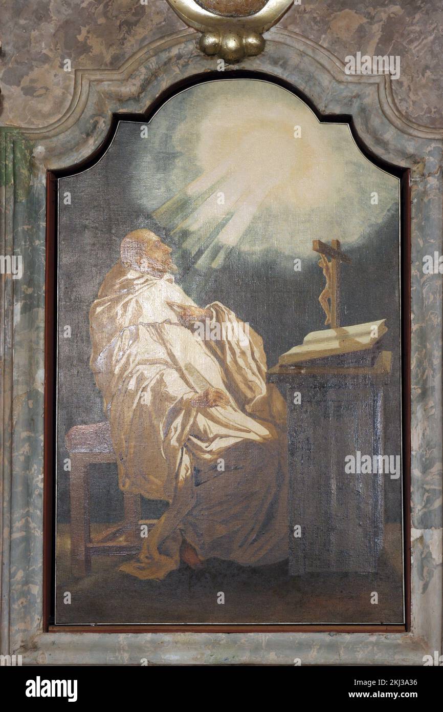 Saint Bernard of Clairvaux, altar painting on the Bernard of Clairvaux