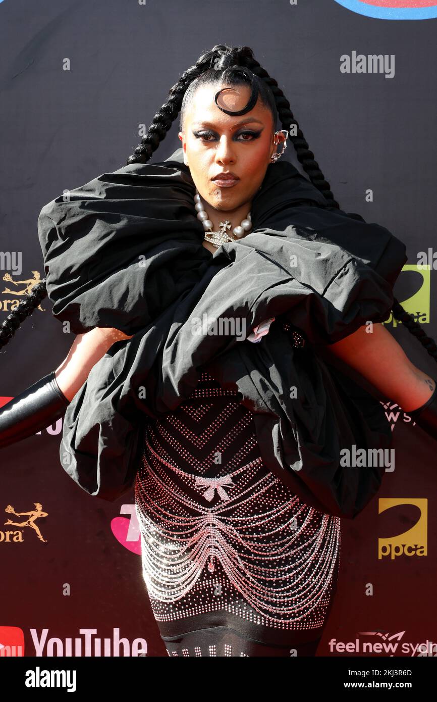 November 24, 2022: PANIA walking the red carpet at the 36th Annual ARIA Awards at The Hordern Pavilion on November 24, 2022 in Sydney, NSW Australia  (Credit Image: © Christopher Khoury/Australian Press Agency via ZUMA  Wire) Stock Photo