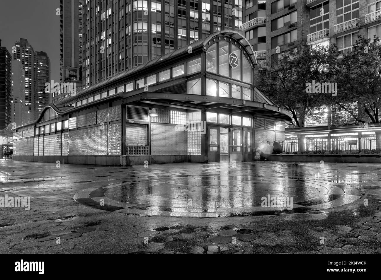 The 72nd Street Subway Station is located at the intersection of