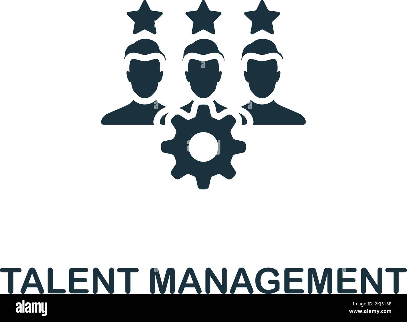 Talent Management icon. Monochrome simple Talent Development icon for