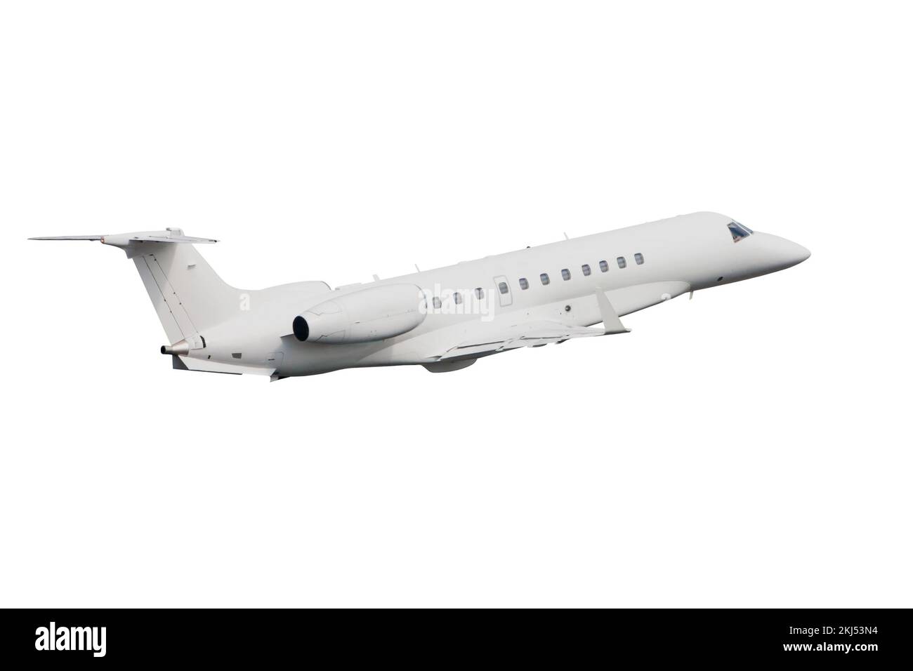 Luxury private jet flies isolated on white background Stock Photo Alamy