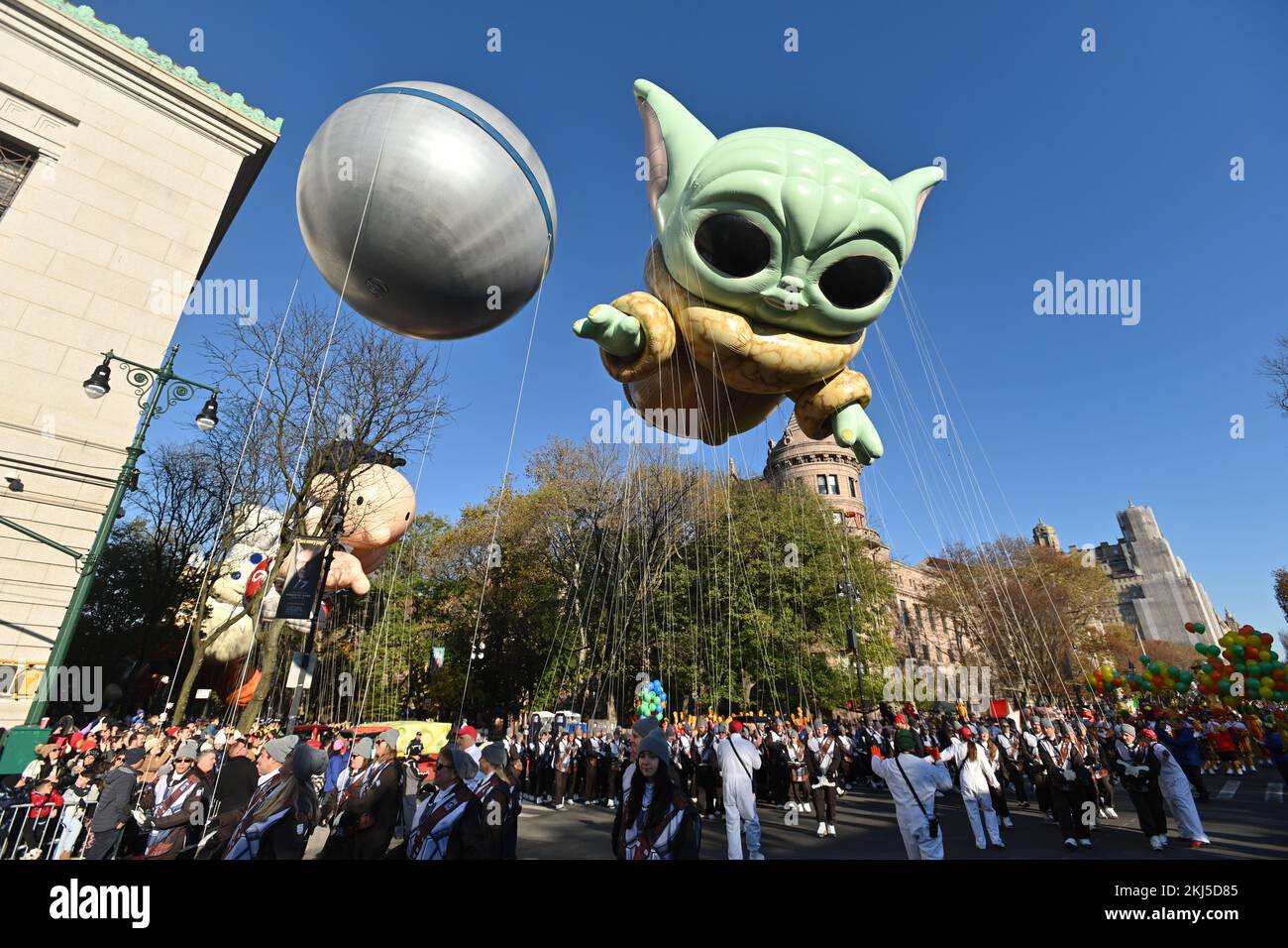 Baby Yoda Balloon in the Macy`s Thanksgiving Day Parade in New York City  Editorial Photography - Image of parade, baby: 244706257