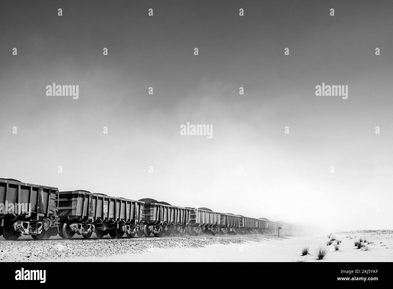 Mauritania, Nouadhibou-Zouerat railway Stock Photo