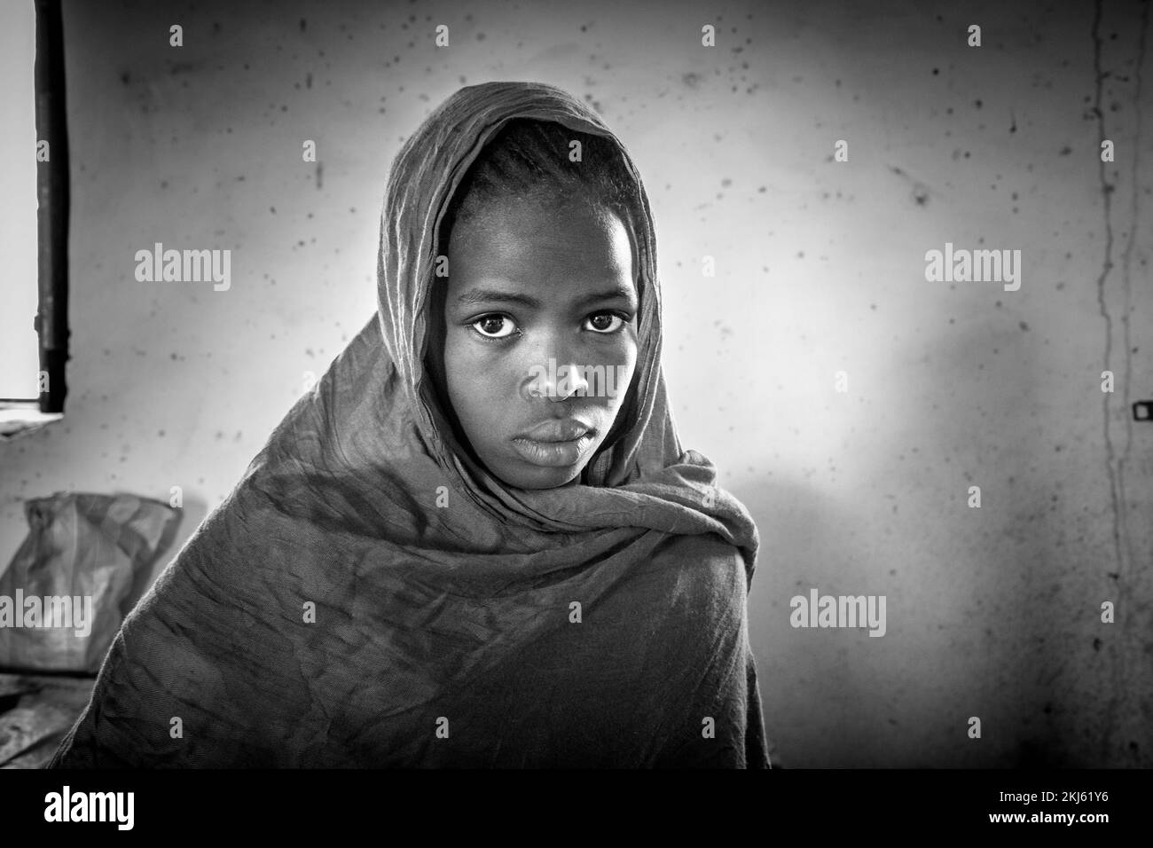 Mauritania, Chinguetti, Entkemkemt school, portrait Stock Photo