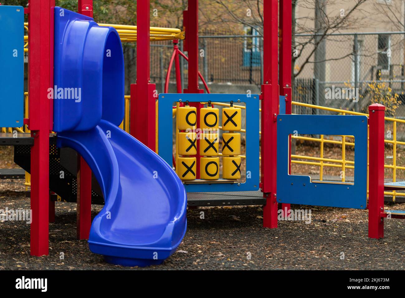 Playground with slide and tictactoe game