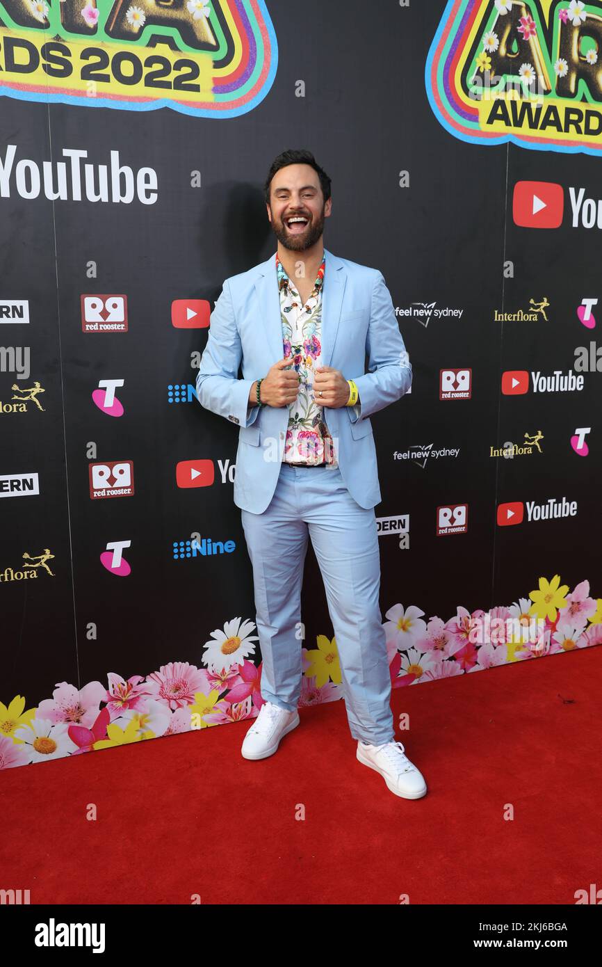 November 24, 2022: CAM MERCHANT walking the red carpet at the 36th Annual ARIA Awards at The Hordern Pavilion on November 24, 2022 in Sydney, NSW Australia  (Credit Image: © Christopher Khoury/Australian Press Agency via ZUMA  Wire) Stock Photo