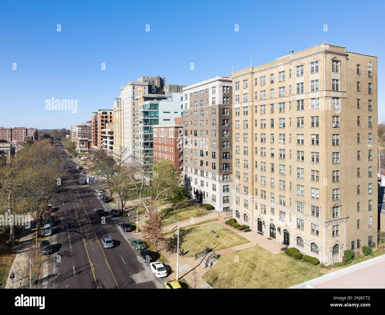 Residential buildings in the Central West End Stock Photo Alamy